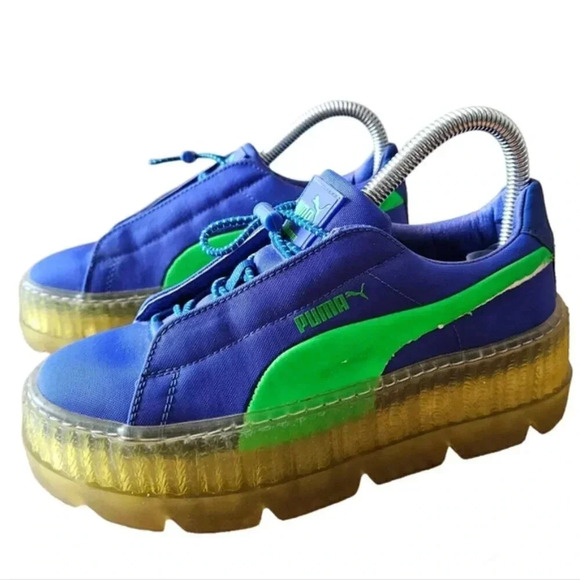 Fenty Rihanna x Puma Women's Sporty Blue Sneakers Shoes Size 6. - Picture 6 of 16